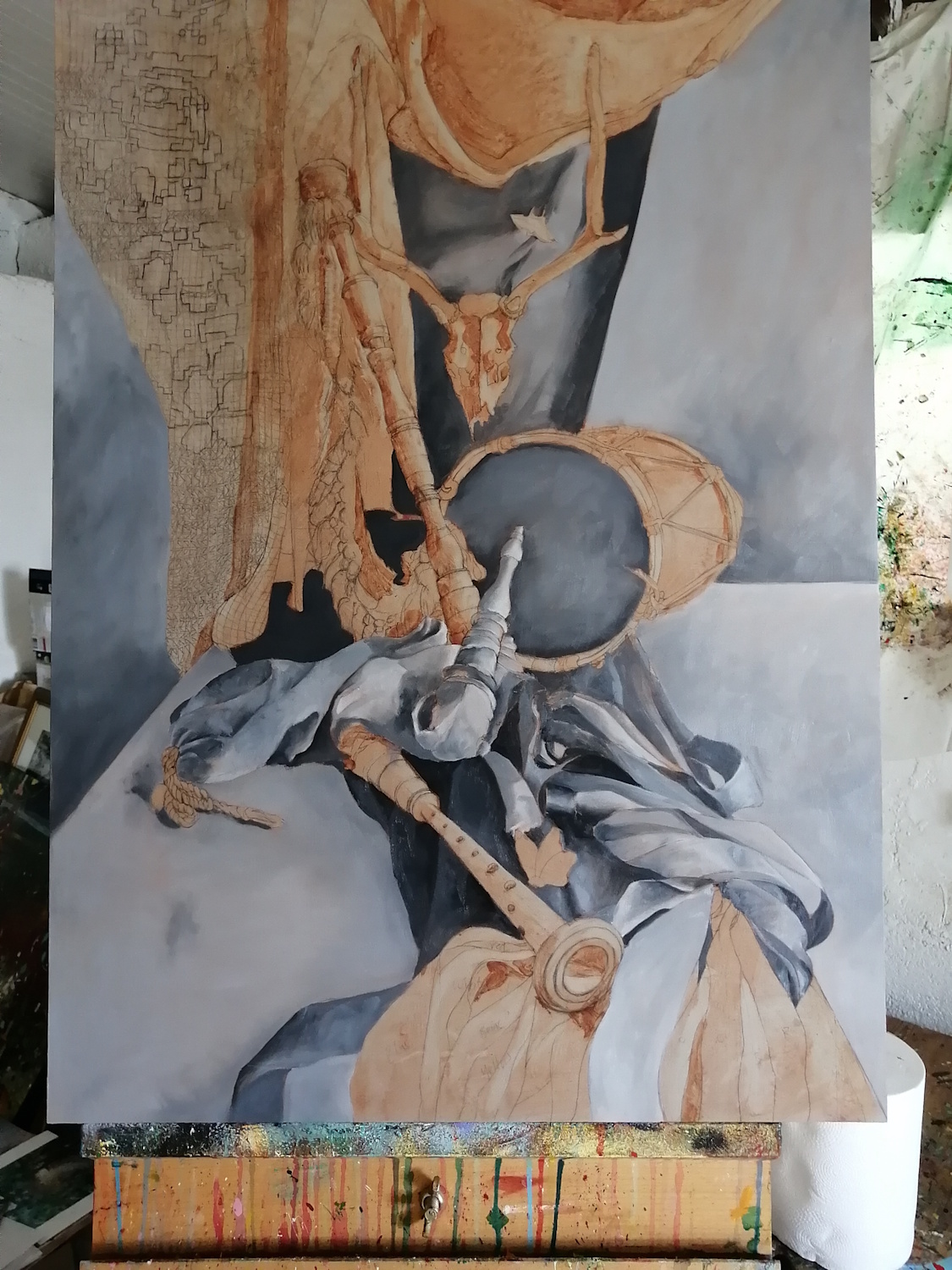 Creating an underpainting 2